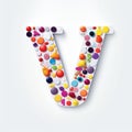 Whimsical Pills: Creating The Letter W With Colorful Pill Shapes Royalty Free Stock Photo