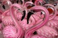 Whimsical Pink Glass Flamingo Yard Decorations