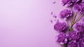 Whimsical Purple Peony Flowers On Innovative Page Design