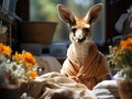 Kangaroo joey laundry with camera settings