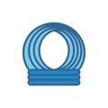Whimsical Slinky Icon for Fun Designs Royalty Free Stock Photo