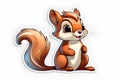 Whimsical Squirrel in Nature Royalty Free Stock Photo