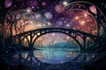 Whimsical starlight bridges in Fantasy - Generative AI