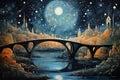 Whimsical starlight bridges in Fantasy - Generative AI