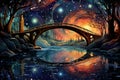 Whimsical starlight bridges in Fantasy - Generative AI