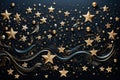 Whimsical starthemed pattern with celestial Royalty Free Stock Photo