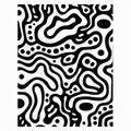 Whimsical Topography: Groovy Shapes In Black And White