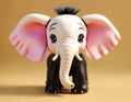 Whimsical Toy Elephant Figurine