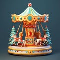 This whimsical and vibrant ride symbolizes joy, happiness, and the timeless magic of childhood