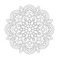 Whimsical waves adult mandala coloring book page for kdp book interior