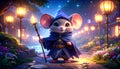 mouse wizard Royalty Free Stock Photo