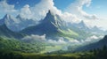 Whimsical Wilderness: A Hyper-detailed Fantasy Landscape In 32k Uhd