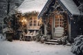 Whimsical Winter Wonderland: A Charming, Festively Adorned House