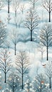 Whimsical Winter Wonderland: A Dazzling Display of Snowy Forest