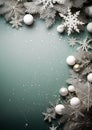 Whimsical Winter Wonderland: A Wreath of White and Silver Orname