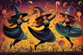 Whimsical Witches: A Vivid Celebration of Magical Camaraderie