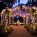 Whimsical Wonderland: A Playful Outdoor Wedding Royalty Free Stock Photo