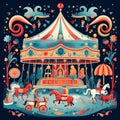 Whimsical Wonders: A Carousel of Imagination