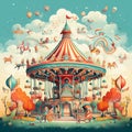 Whimsical Wonders: A Carousel of Imagination