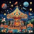 Whimsical Wonders: A Carousel of Imagination