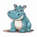 Whimsical Wonders: A Tale of Hybrid Hippo Toddlers in Bluey City Royalty Free Stock Photo