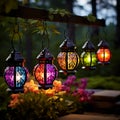 Whimsical Wonders: Vibrant Lanterns Cascading in Harmony