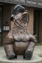 The Bear and Raven Statue in Anchorage