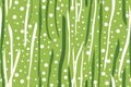 Whimsy polka dot grass seamless pattern. Playful and lively design for wallpapers and decorations. AI Image Royalty Free Stock Photo