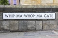 Whip-Ma-Whop-Ma-Gate in York, UK Royalty Free Stock Photo