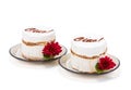 Whipped cream cake Royalty Free Stock Photo