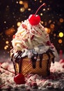 Whipped Cream Dreams: A Maximalist Delight of Frosting, Cherries