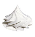 Whipped cream isolated