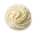 whipped cream isolated on white background Royalty Free Stock Photo