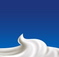 Whipped cream vector