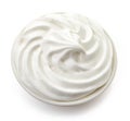 Whipped egg whites Royalty Free Stock Photo