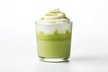 Whipped green tea milk natural. Generate Ai