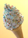 Whipped Ice Cream Cone With Candy Sprinkles