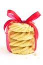 Whipped shortbread pinwheels Royalty Free Stock Photo