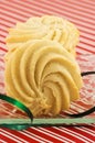 Whipped shortbread pinwheels Royalty Free Stock Photo