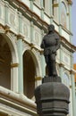 Whipping post with statuette of executioner