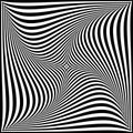 Whirl twisting movement illusion in abstract op art design Royalty Free Stock Photo