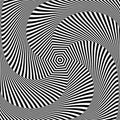 Whirl twisting rotation movement illusion. Abstract op art design Royalty Free Stock Photo