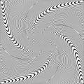 Whirl vortex movement illusion in abstract op art design Royalty Free Stock Photo