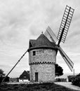 Whirling Beauty - Windmill of the Crac Moor & x28;Tregor, Brittany Royalty Free Stock Photo