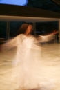 Whirling dancing girl blur Royalty Free Stock Photo