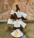 Whirling dancing sufi dervish figurine in garment model small size Royalty Free Stock Photo