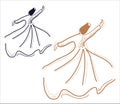 Whirling dervish, Semazen, sufi, sufism, sufi dance, sufi whirling, dervis, mevlana, ramadan, ramadan kareem, ramazan, islamic,