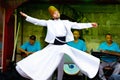 Whirling dervish on stage Royalty Free Stock Photo