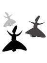 Whirling dervishes Royalty Free Stock Photo