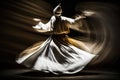 Whirling Dervishes. Sufi whirling dance with motion blur effect